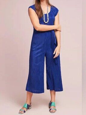 Maeve Sonata Blue Jumpsuit Size 2